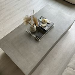 CB2 Cement Coffee Table 