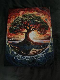 Tree diamond art painting