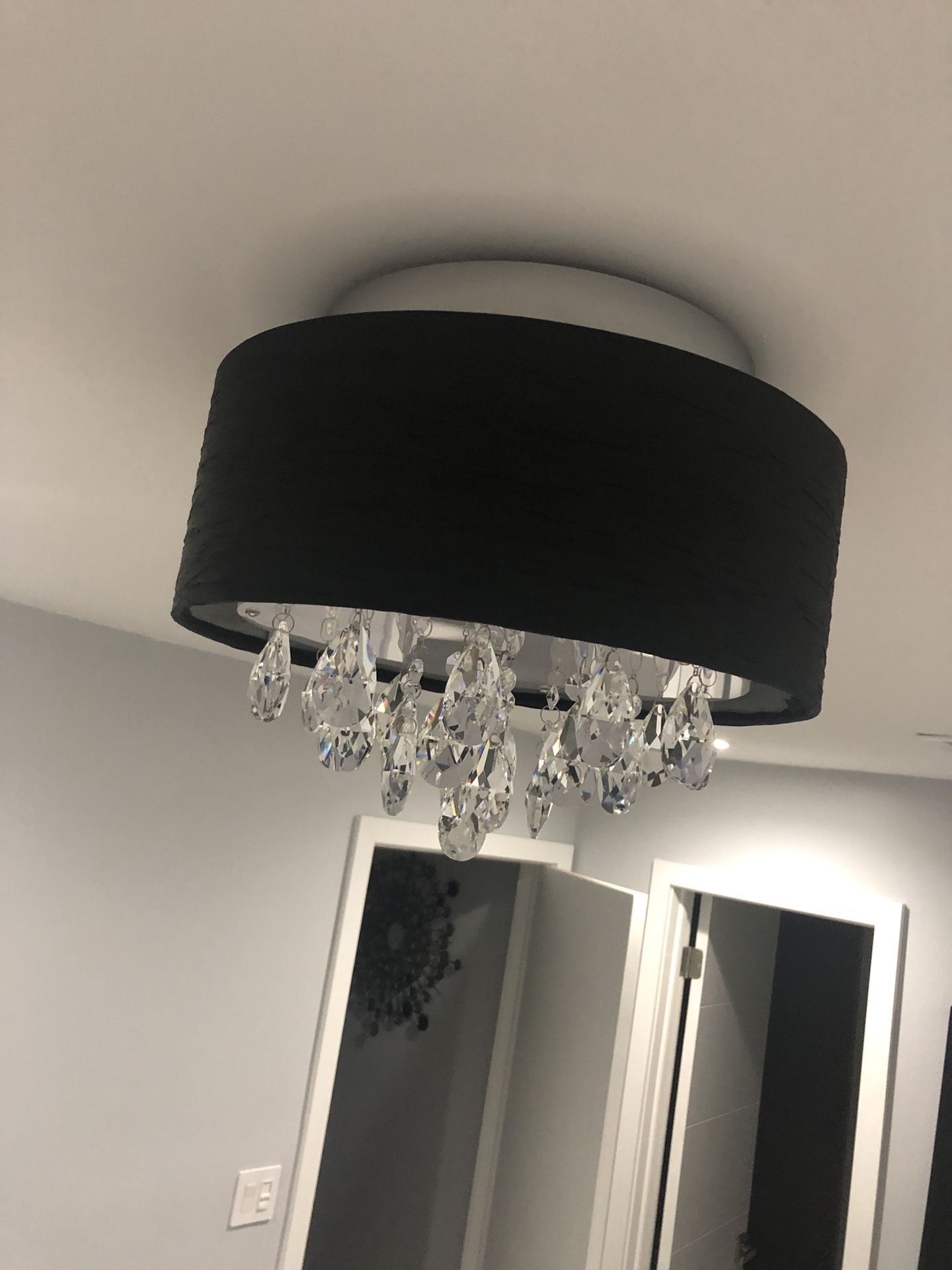 Flush mount chandelier