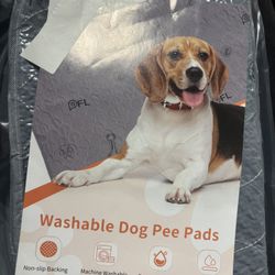 Washable Pee Pads for Dogs, 2Pack Puppy Pads Washable,Absorbent Reusable Whelping Pads Non-Slip Dog Mats with Bone Print for Floor Protector, Couch Co