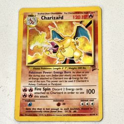 Pokémon Base Set Charizard Holo 4/130 – Lightly Played (Damage) – WOTC 1999 
