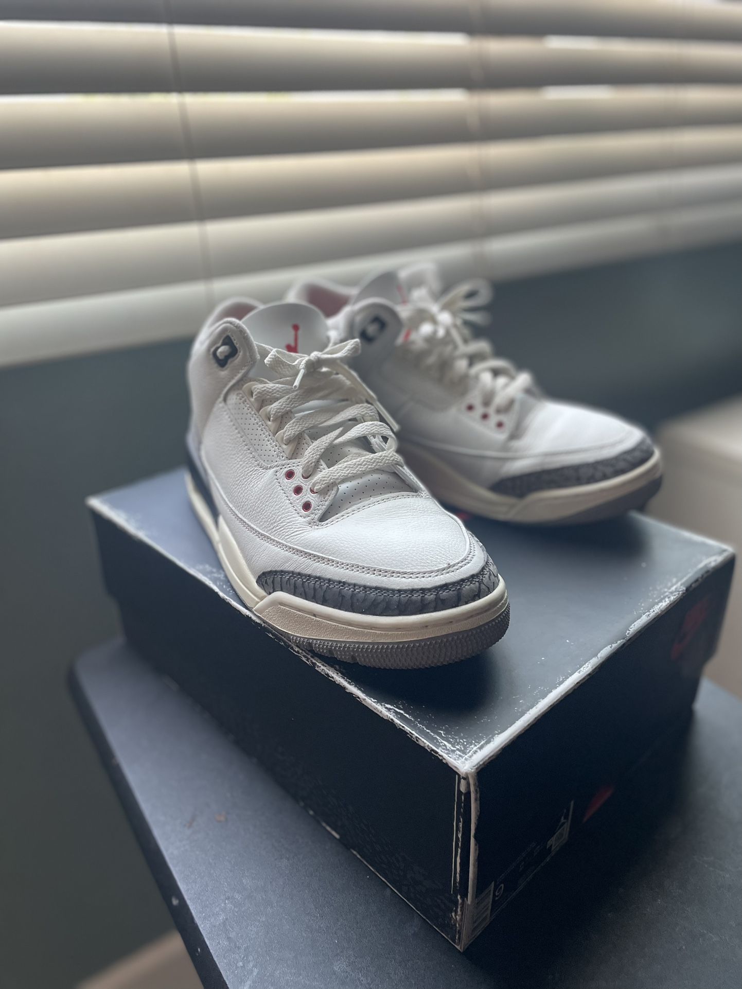 Air Jordan 3’s White Cement 