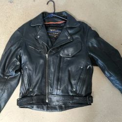 UNIK LEATHER MOTO JACKET (M)