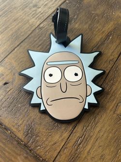 Rick and Morty luggage tag-  new without tag