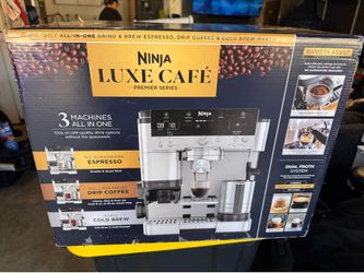 Ninja luxe cafe premier series expresso machine new sealed 400$