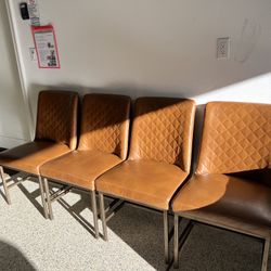 4 PU Leather Dining Chair