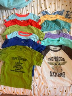 Kids Disney Star Wars Marvel Uniqlo T-Shirt Bundle