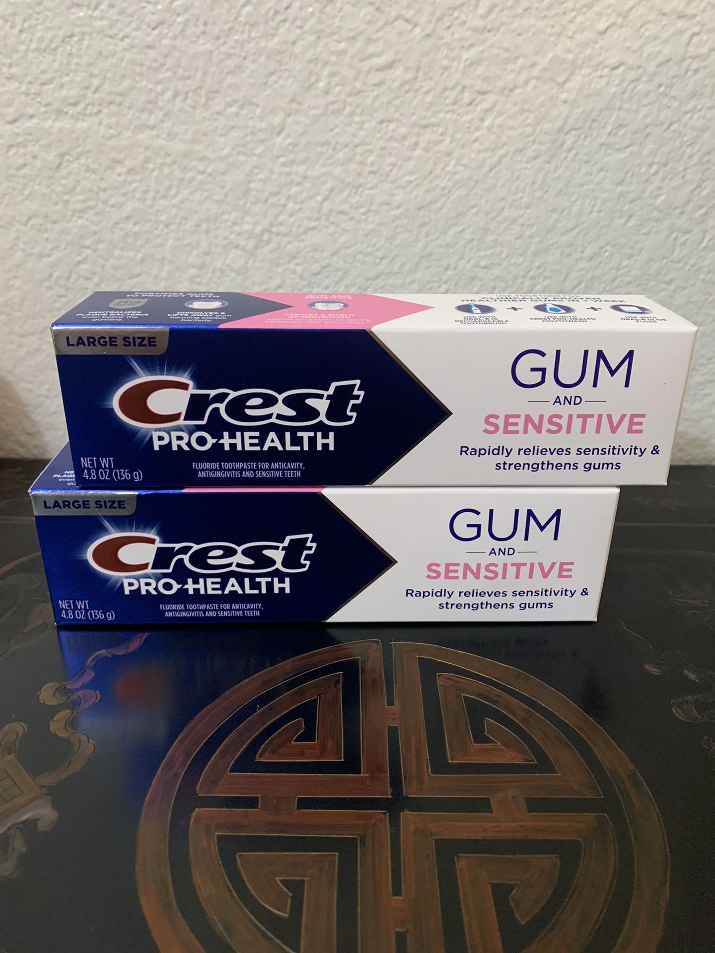 Crest Pro-Health Gum and Sensitive Toothpaste 4.8 oz- Anticavity, Antibacterial Fluoride Toothpaste, Clinically Proven, Sensitivity Toothpaste. New