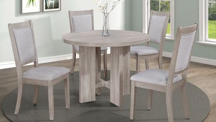 Amara Coastal Dining Set with 4 Chairs!