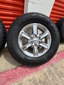 18s Ford F150 Expedition chrome Oem Rims Rines Wheels and Tires 6x135