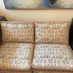 Vintage Mid-Century Slipper Chair Pair - Very Unique
