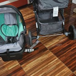 Baby Stroller with car seat and base