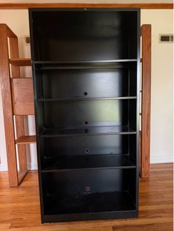 Black Metal Bookcase.