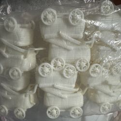 Carriolitas Blancas Para Baby Shower, Gender Review 