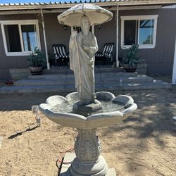New Fountain Made Out Of Cement Perfect Gift 🎁 