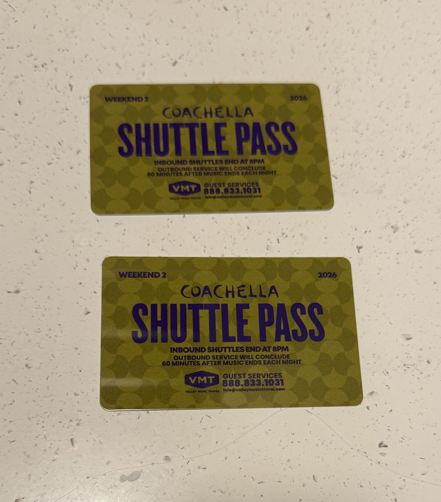 Coachella Weekend 2 Shuttle Passes