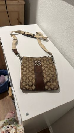 Vintage Coach Bag With Leather Parts 