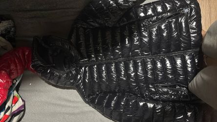 Calvin Klein black shiny puffer jacket