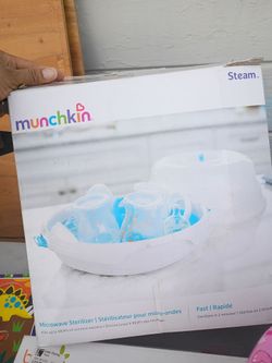 Baby Bottle Munchkin Steam Guard Microwave Sterilizer