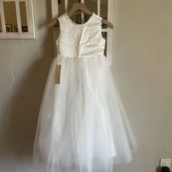 White Flower Girl Dress