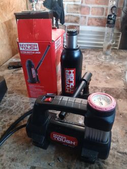 Hyper tough air pump and 8ton jack