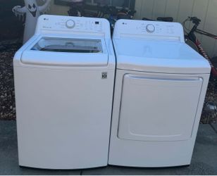 LG washer and gas dryer