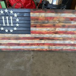 Custom Wood Flag
