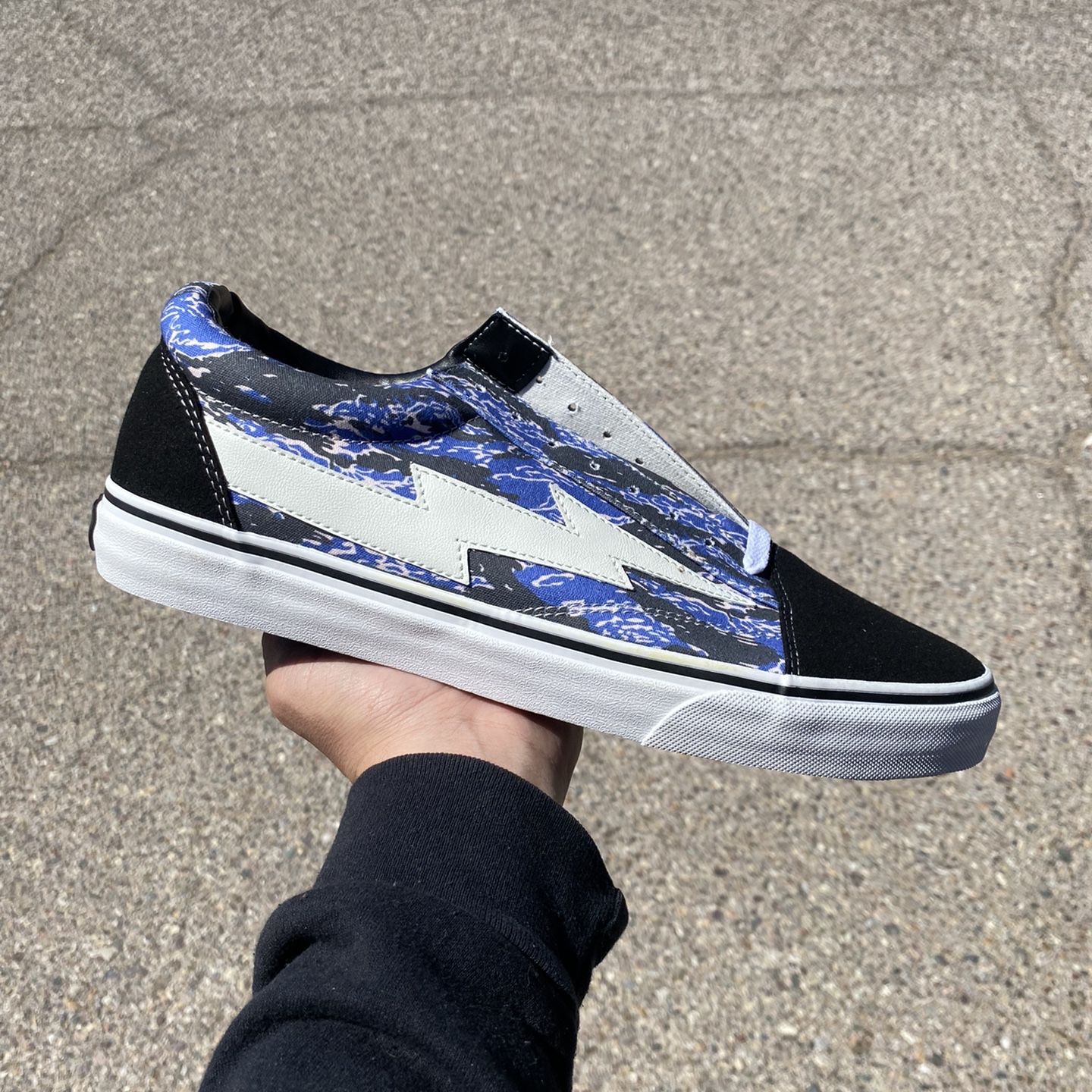 Revenge x storm vans blue camo sale