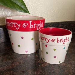 MERRY & BRIGHT POTS 