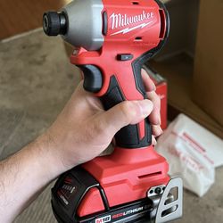 Milwaukee 1/4” Brushless Impact Driver And Battery 2.0 Brand New