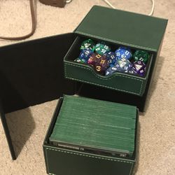 Magic The Gathering Mono-Green Commander Deck + Deck Box