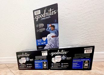 Goodnites diapers/pull-ups size XL