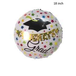 Foil Graduation Balloons 18” Quantity Of 5 