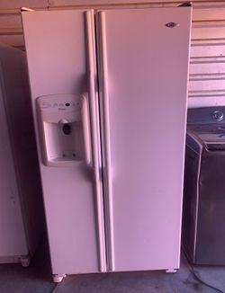 White Maytag Refrigerator And Freezer
