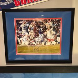 Leonard Marshall New York Giants Autograph