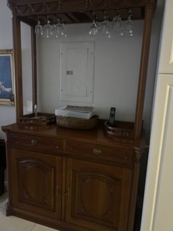 Solid Wood Bar Cabinet