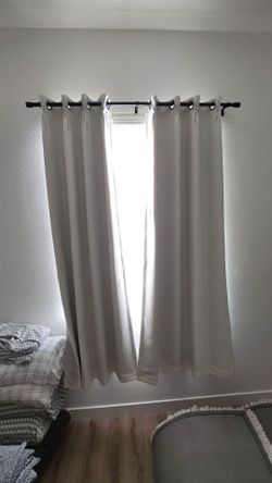 Off-white 84" Drapery Curtain Panels (4)