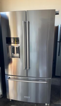Kitchen Aid 3 Door Stainless Steel Fridge
