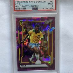 2019 Panini National Convention VIP Pele Purple /99 PSA 9 Card 26 of 99