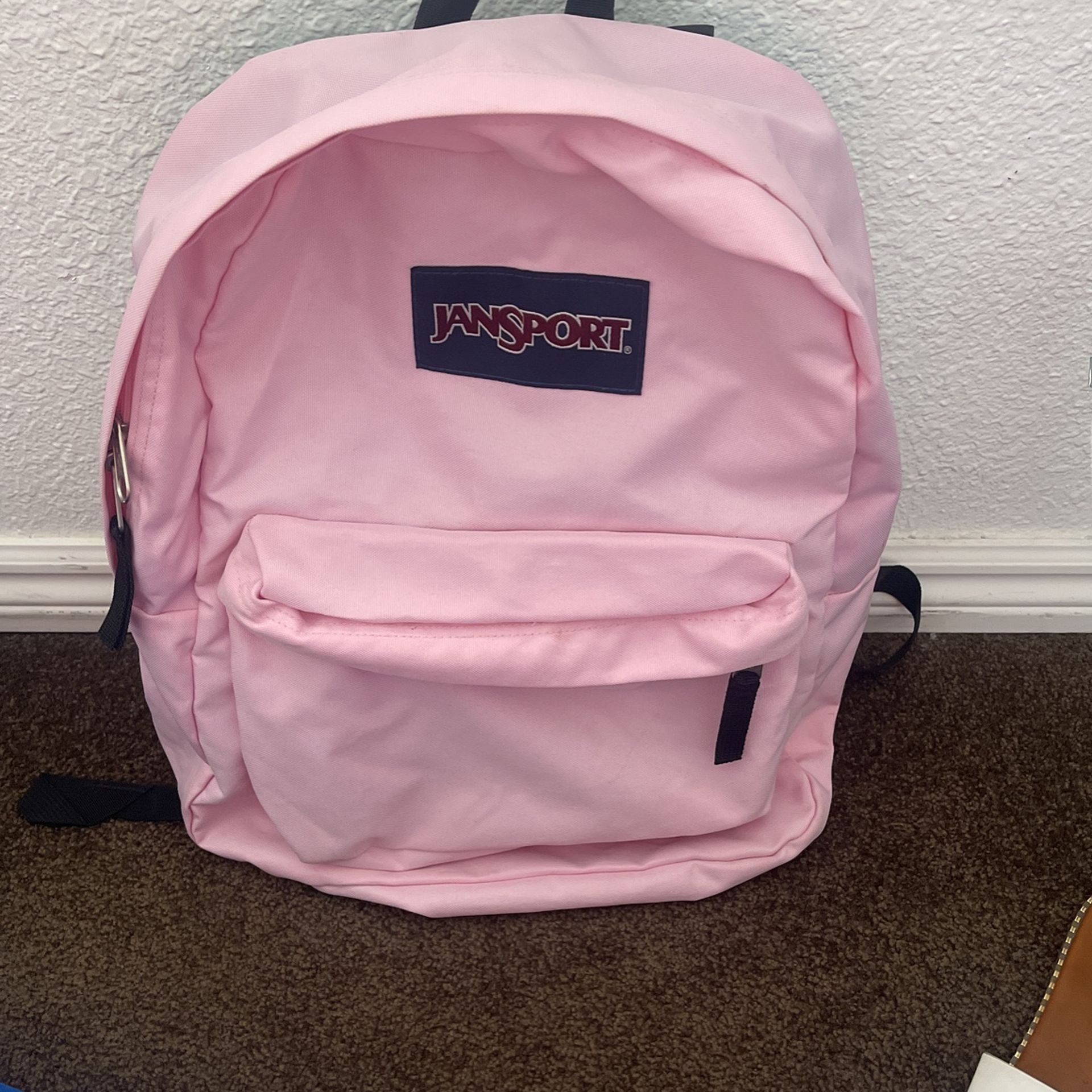 Baby Pink Jansport Backpack 