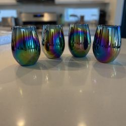 Colorful wine glasses 