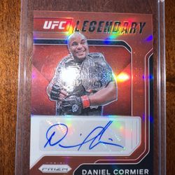 Daniel Cormier Double Champ UFC Panini Prizm Legendary Red Autograph #67/99