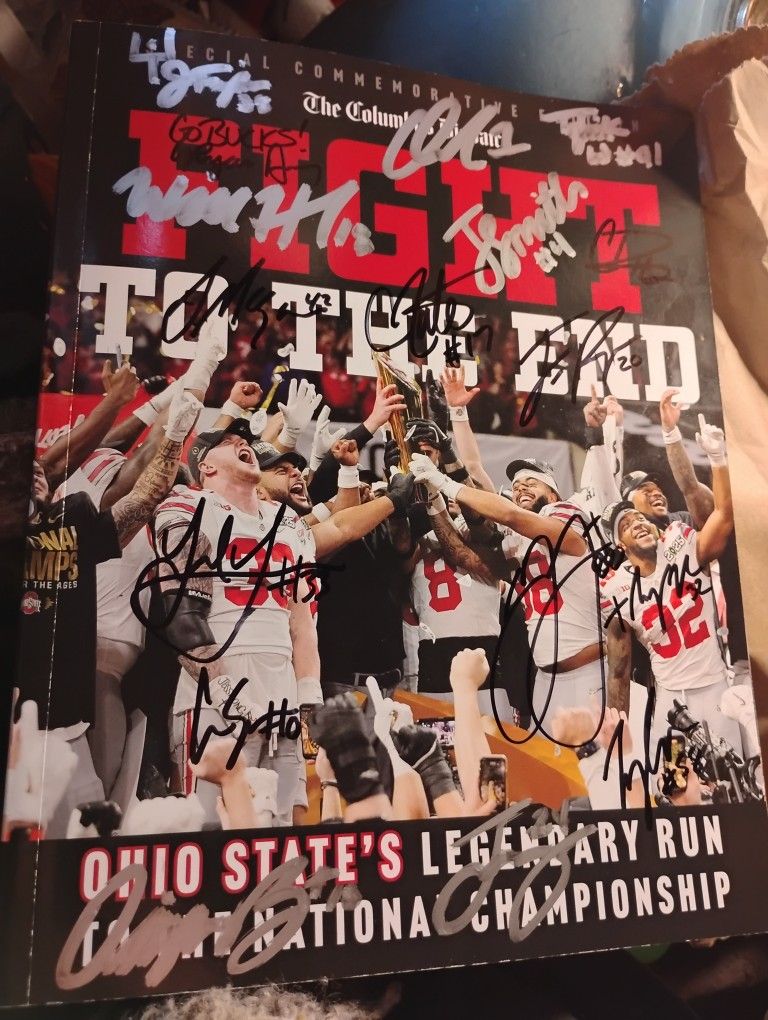 Ohio State Buckeyes National Championship Autograph Signed