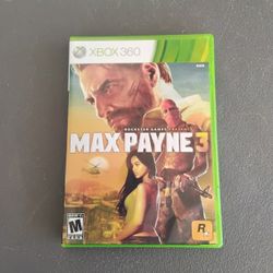 Xbox 360 Game Max Payne 3 In Orginal Package 