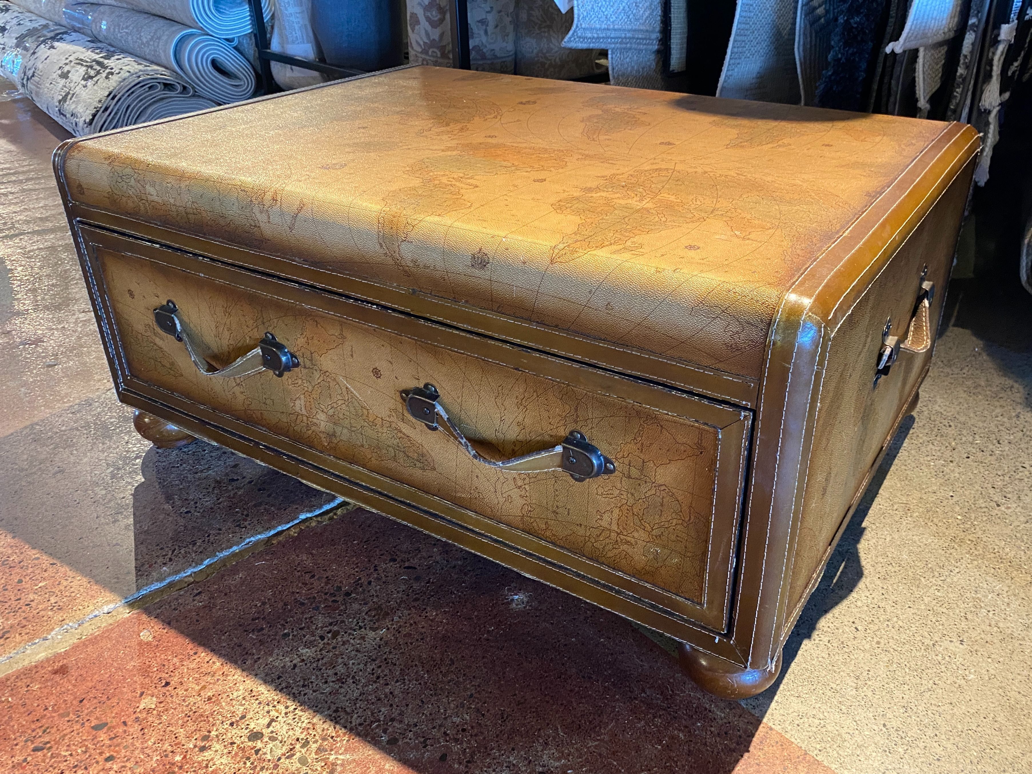 Spacious Map Trunk Coffee Table
