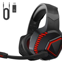 Wireless Gaming Headset PC for PS5, PS4, Mac, Switch, 2.4GHz Wireless Gaming Headphones