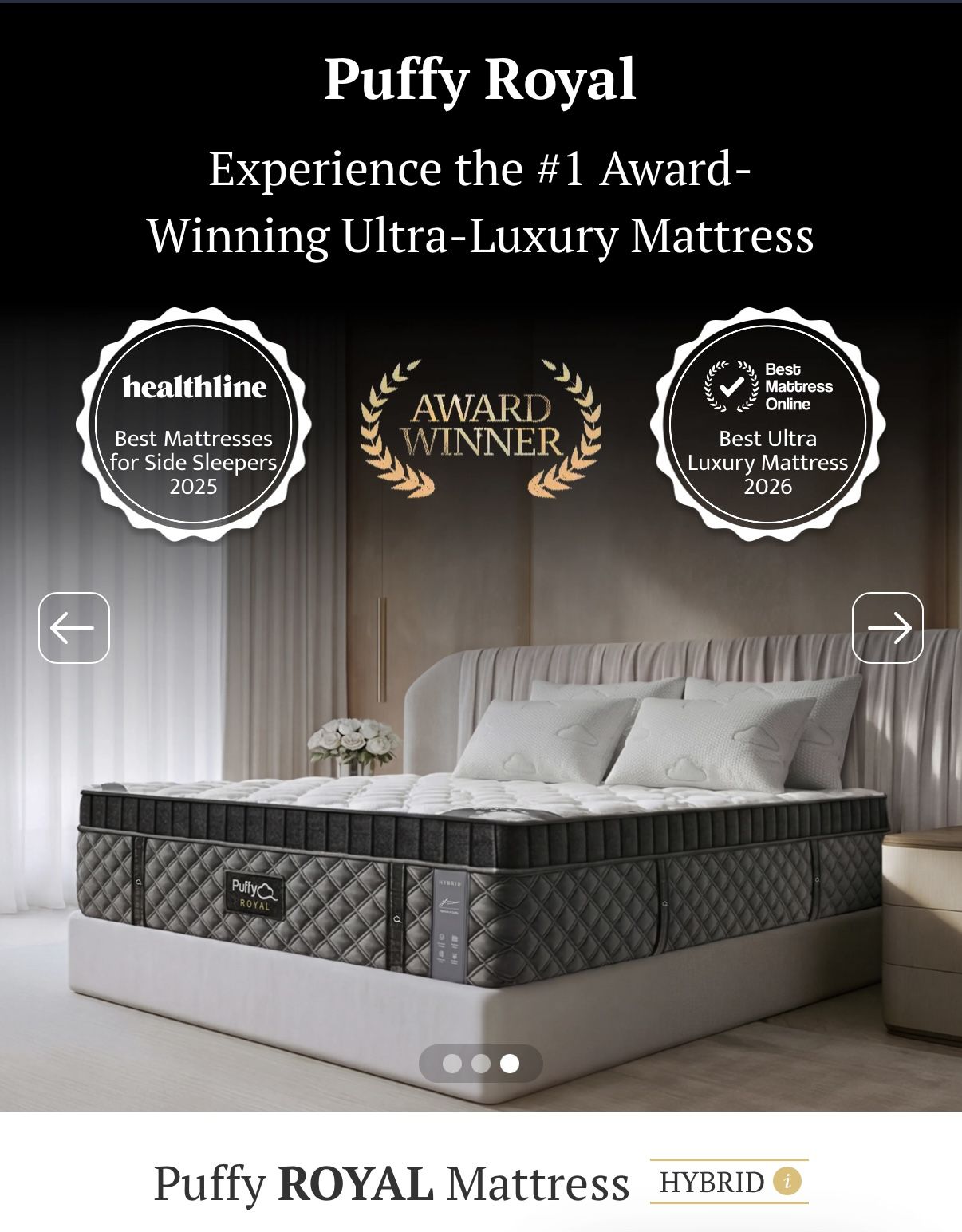 Puffy Royal Hybrid Mattress-King