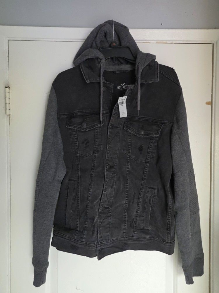 Men's Vintage Denim Hollister Large Flex Jacket Trucker