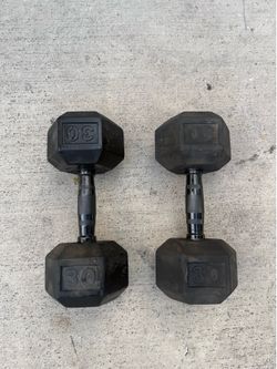 30lbs Hex dumbbells 💪