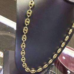 10k Gold Gucci Link Necklace 22” Inch Long Available In Stock …